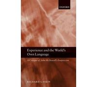 Richard Gaskin Experience and the World's Own Language (Copertina rigida)