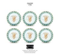 Richard Ginori Il Viaggio di Nettuno 6 Piatti Dessert Terracotta cm 22 in 8.66