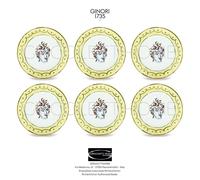 Richard Ginori Il Viaggio di Nettuno 6 Piatti Piani Amalfi Lemon cm 28 in 11.02