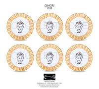 Richard Ginori - Il Viaggio di Nettuno 6 Piatti Piani Terracotta cm 28 in 11.02