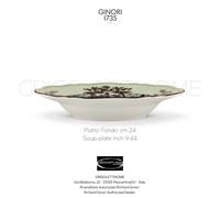 Richard Ginori Oriente Italiano Bario - Piatto Fondo cm 24 - inch 9.44