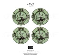 Richard Ginori Oriente Italiano Bario - Set 4 Piatti Piani cm 26,5 - inch 10.43