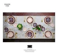 Richard Ginori - Oriente Italiano Castagna + Meringa - Set Piatti 18 pezzi