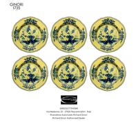 Richard Ginori - Oriente Italiano Citrino - Set 6 piatti piani cm 26,5-in 10.43