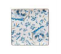 Richard Ginori - Piatto Quadrato Piccolo 21cm Oro di Doccia Turchese Ginori 1735