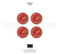 Richard Ginori - Tesori Oriente Italiano Rubrum - Set 4 Sottobicchieri