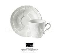 Richard Ginori -Vecchio Ginori Bianco - 1 tazza caffè con piatto - RIVENDITORE