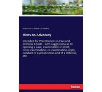 Richard Harris William Law Murfree Hints on Advocacy (Tascabile)