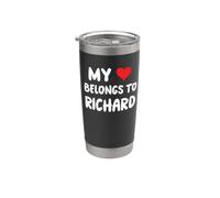 Richard - Il mio cuore appartiene a Richard - Amore Bicchiere termico in acciaio inox doppia parete