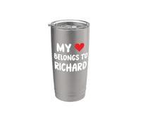 Richard - Il mio cuore appartiene a Richard - Amore Bicchiere termico in acciaio inox doppia parete