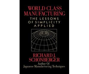 Richard J. Schonberger World Class Manufacturing (Tascabile)