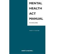 Richard Jones Mental Health Act Manual (Tascabile)