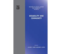 Richard K. Scotch Disability and Community (Copertina rigida)