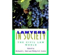 Richard, L. Abel Lawyers in Society (Tascabile)