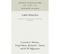 Richard L. Davies H. W. Balgooyen Cement G. Mot Latin America (Copertina rigida)