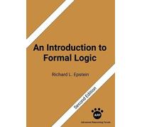 Richard L Epstein An Introduction to Formal Logic (Tascabile)