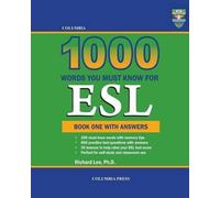 Richard Lee Columbia 1000 Words You Must Know for ESL (Tascabile)