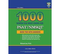 Richard Lee Columbia 1000 Words You Must Know for PSAT/NMSQT (Tascabile)