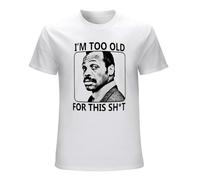 Richard Murtaugh Fan Movie Sitcom Lethal Weapon Unisex Tee Shirt Men's White T-Shirt 3XL