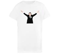 Richard Nixon T-Shirt per Bambini in Cotone Bianco Base Basic Cotton White Children's T-Shirt