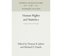 Richard Pierre Claude Human Rights and Statistics (Copertina rigida)