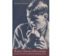 Richard R. Bozorth Auden's Games of Knowledge (Tascabile)