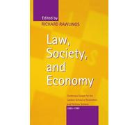 Richard Rawlings Law, Society, and Economy (Copertina rigida)