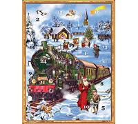 Richard Sellmer Verlag Calendario dell'Avvento nostalgico con immagini e mica per bambini e adulti ferrovia sulla neve