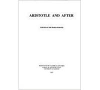 Richard Sorabji Aristotle and After (BICS Supplement 68) (Tascabile)