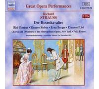 Richard Strauss Der Rosenkavalier (Reiner, Metropolitan Opera, Steber, List (CD)