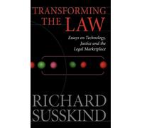 Richard Susskind Transforming the Law (Copertina rigida)