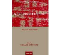 Richard Swedberg Entrepreneurship (Copertina rigida) Oxford Management Readers