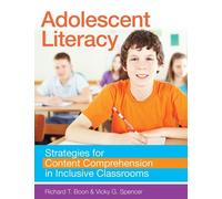 Richard T. Boon Adolescent Literacy (Tascabile)
