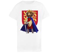 Richard The Lionheart T-Shirt per Bambini in Cotone Bianco Base Basic Cotton White Children's T-Shirt