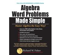 Richard W Fisher Algebra Word Problems Made Simple (Tascabile)