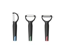 Richardson - Pelapatate a Y, 3 pezzi, con lama dentata, lama in acciaio inox e manico ergonomico