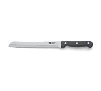 RICHARDSON SHEFFIELD Artisan Coltello Pane Acciaio 13C, Lama 20.5 cm, Nero | Coltello da pane, 13 C AISI 420 in acciaio inossidabile, finitura lucida, lama da 20,5 cm, nero