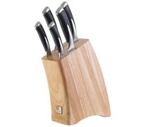 Richardson Sheffield KYU - Set di 5 coltelli con Blocco in Legno, Colore: Naturale