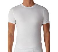 RICHBELL 3 Magliette Intimo Uomo Caldo Cotone Mezza Manica Girocollo, Colore Bianco, Taglie dalla S alla XXXL (M)