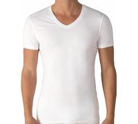 RICHBELL 3 Magliette Intimo Uomo Caldo Cotone Mezza Manica Scollo V, Colore Bianco, Taglie dalla S alla XXXL (S)