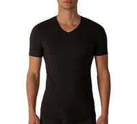 RICHBELL 3 Magliette Intimo Uomo Mezza Manica in Puro Cotone, Scollo v, Colore Nero Blu Avion, Taglie assotite dalla S alla XXXL