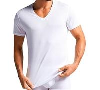 RICHBELL Set 3 Magliette Intimo Uomo Mezza Manica a Scolo V in puro cotone, Colore Bianco, Prodotto Italiano