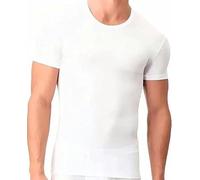 RICHBELL Set 3 Magliette Intimo Uomo Mezza Manica Girocollo Puro Cotone, Bianco,Prodotto Italiano (L)