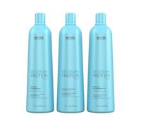 Richee Professional | BB Cream | Set per la cura dei capelli Protein | 3 flaconi da 1000 ml | Shampoo, maschera e trattamento proteico per volume e morbidezza