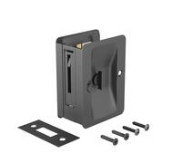 Richelieu 1701FBPSBC avanti Pocket Door Pull con Privacy Lock, Nero, 3 1/4-in