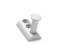 Richelieu BP700110 Contemporary Hook, Aluminum Finish