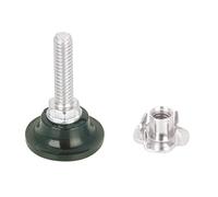 Richelieu Hardware BP53961190 livellatore con dado, nero, zinco, 1 in