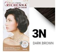 RICHENNA Color Cream Tintura per Capelli con Hennè #3N Marrone Scuro Easy Sel...