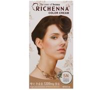 RICHENNA Color Cream tintura per capelli con henné #5N Chestn Korean Cosmetic...