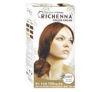 RICHENNA Color Cream Tintura per capelli con henné #6MB Mogano Korean Cosmeti...